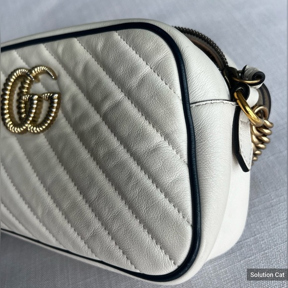 Gucci GG Marmont Quilted Small Shoulder Bag
Ivory x Navy - Picture 7 of 16